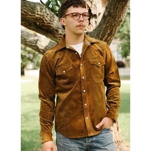 Iron Heart IHSH-398 Heavy Weight Corduroy Western Shirt Brown XL NEW Workwear
